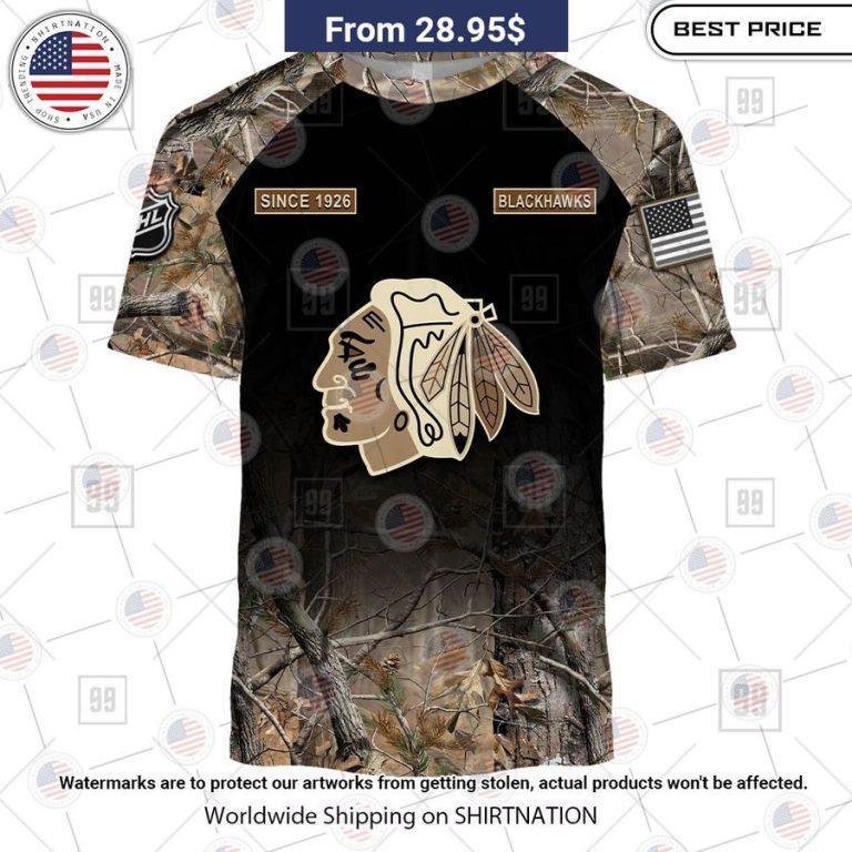 Chicago Blackhawks Hunting Camo Custom Shirt This is your best picture man