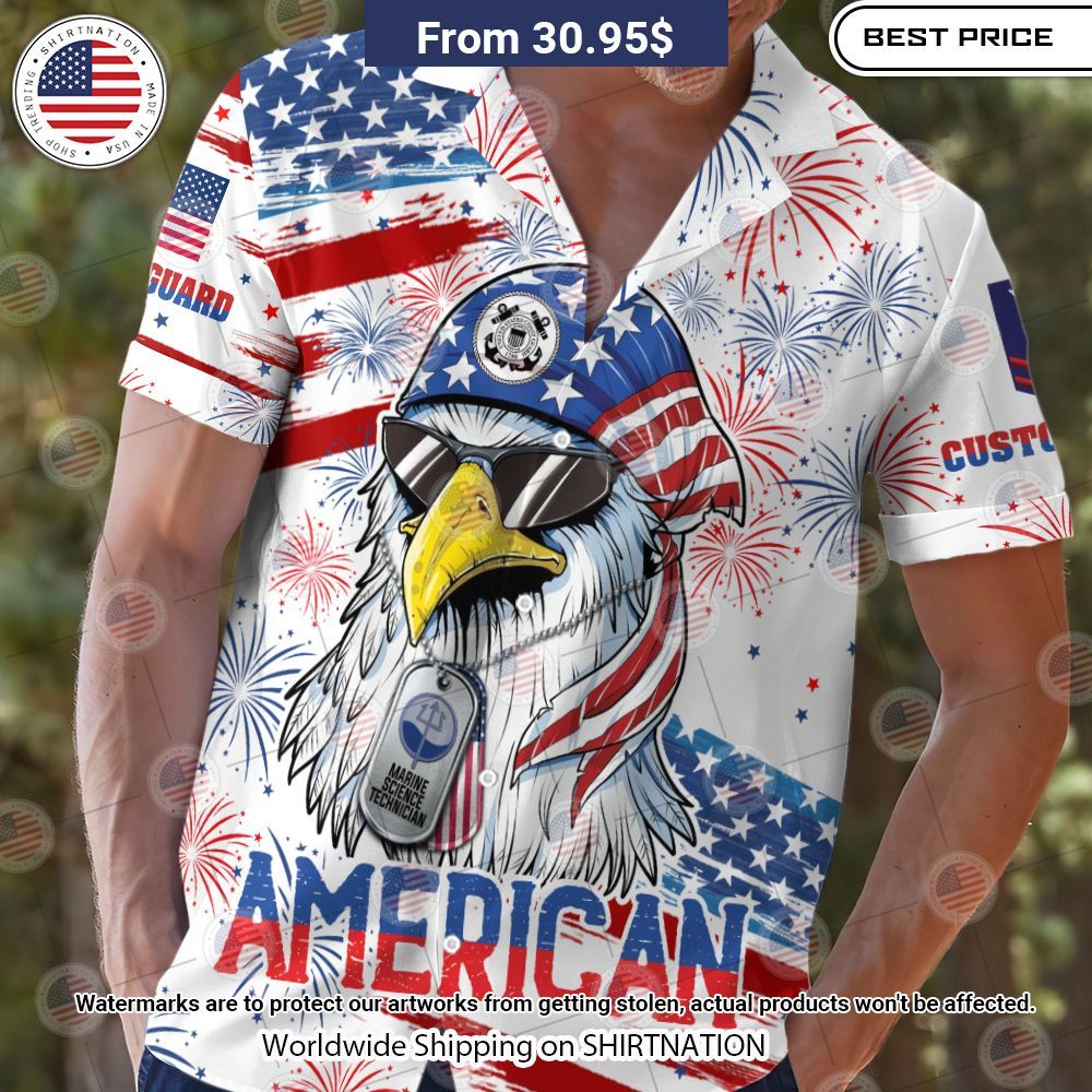 Coast Guard Ratings US Eagle Hawaiian Shirt I like your dress, it is amazing