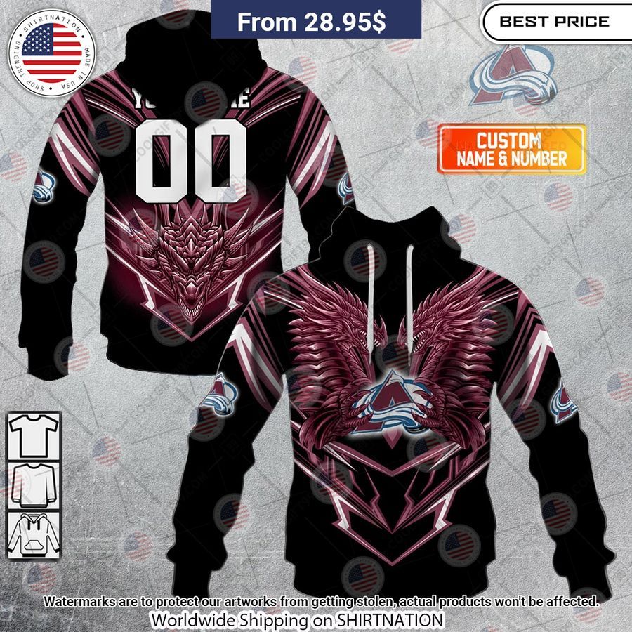 Colorado Avalanche Dragon Custom Shirt Oh my God you have put on so much!