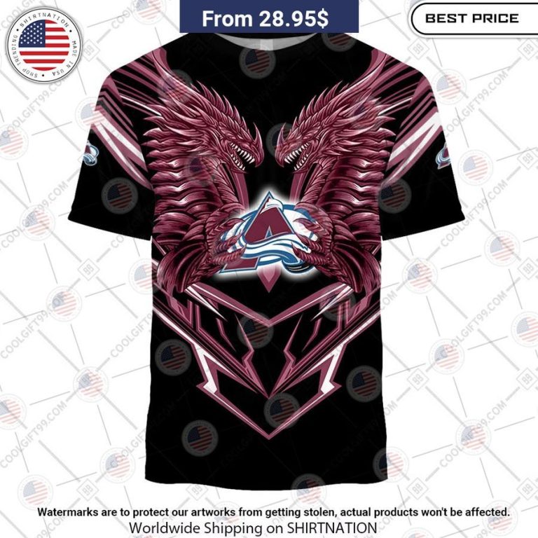 Colorado Avalanche Dragon Custom Shirt You look fresh in nature