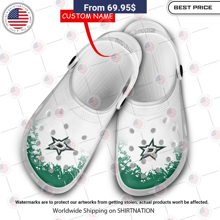 dallas stars custom crocband shoes 1 705