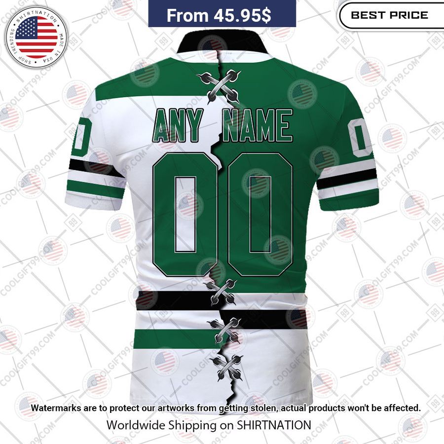 Dallas Stars Mix Jersey Style Custom Polo Out of the world