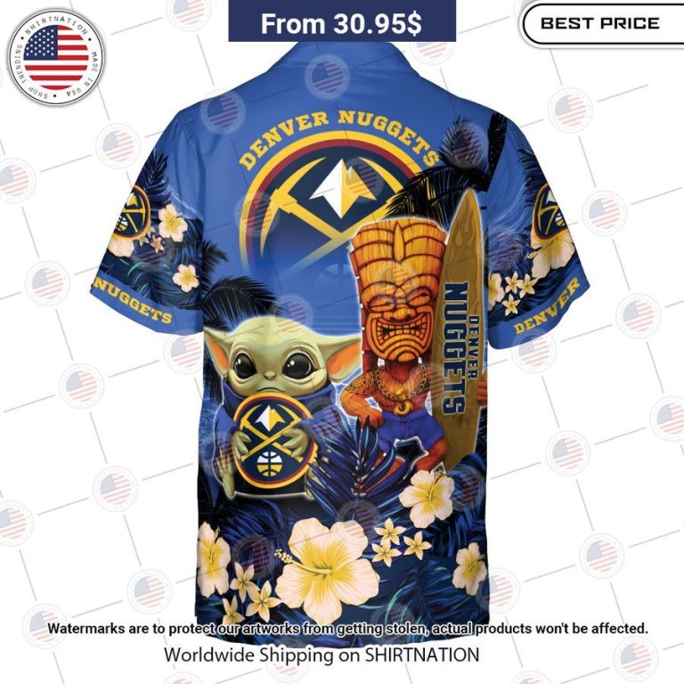 Denver Nuggets Baby Yoda Hawaiian Shirt Speechless