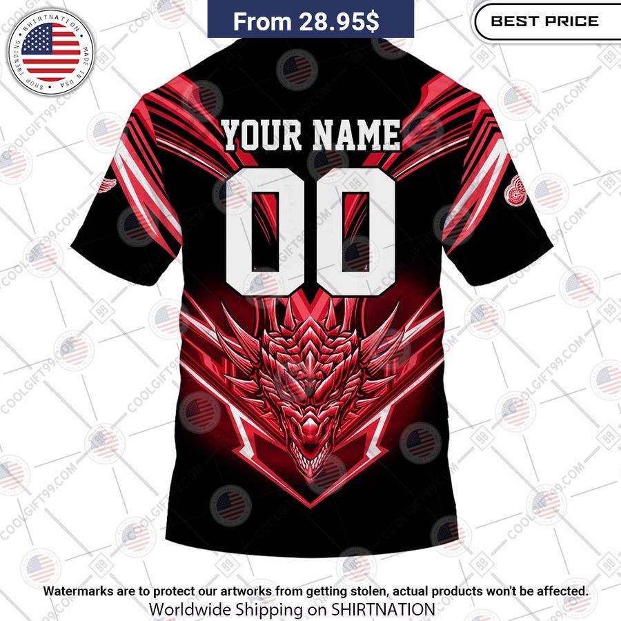 Detroit Red Wings Dragon Custom Shirt It is too funny