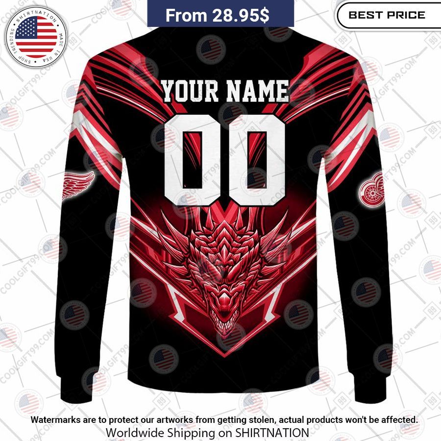 Detroit Red Wings Dragon Custom Shirt Good click