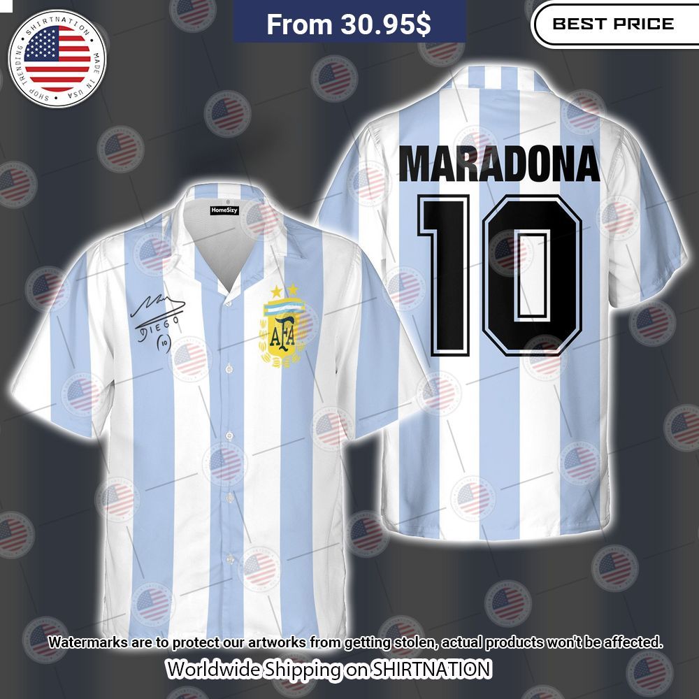Diego Maradona Hawaiian Shirt Damn good