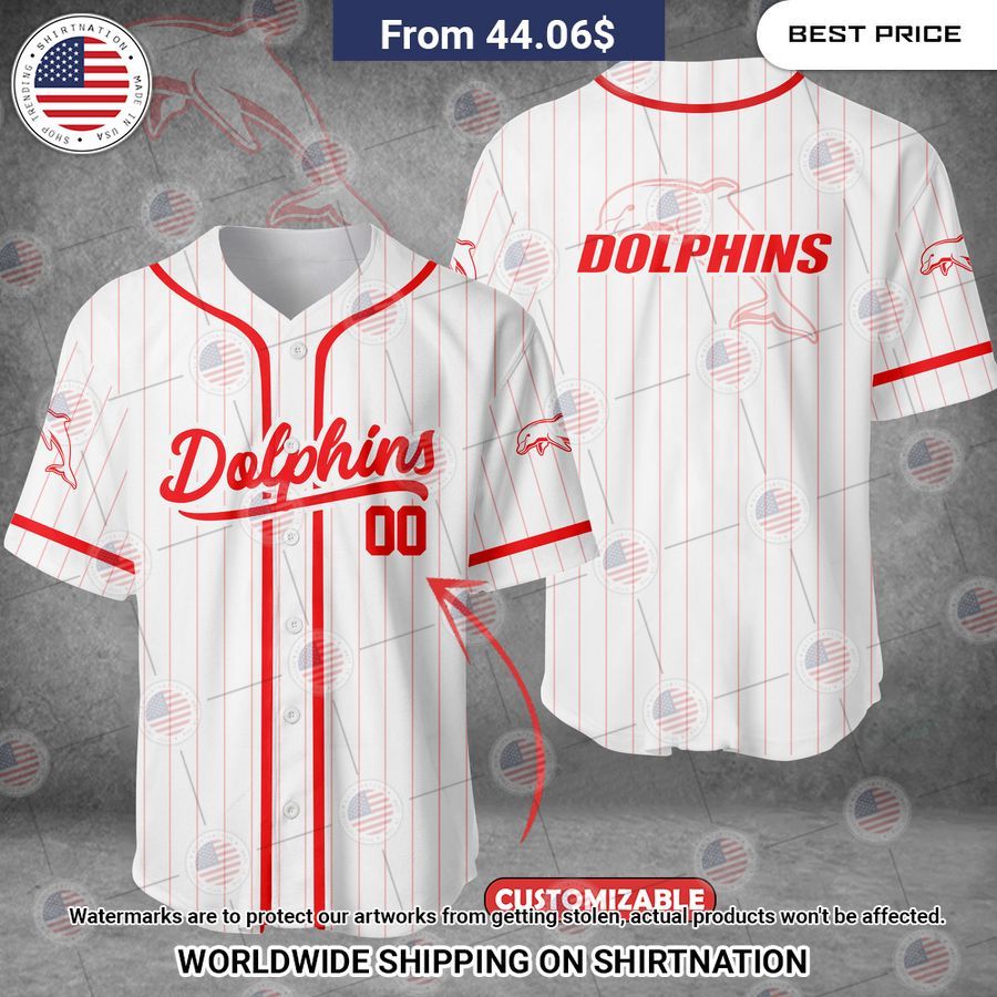 Dolphins Custom Baseball Jersey Good one dear