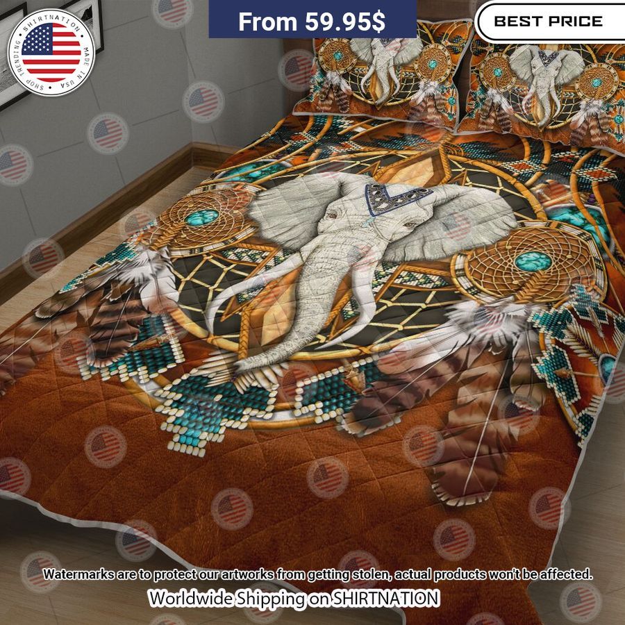 Elephant Native American Leather Bedding Unique and sober