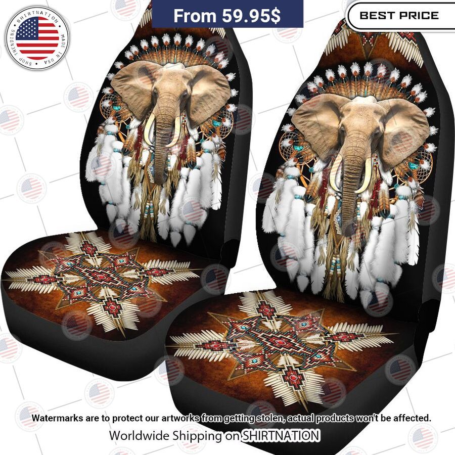 Elephant Native American Rosette Seat Cover My favourite picture of yours