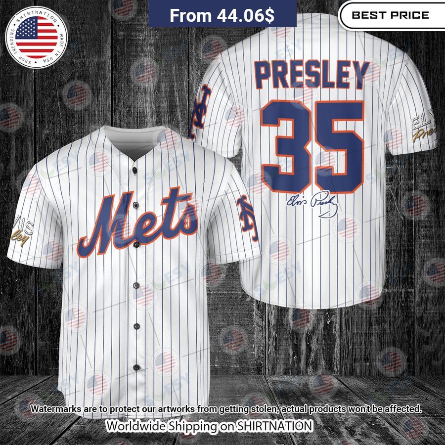 Elvis Presley 35 New York Mets Baseball Jersey Best click of yours