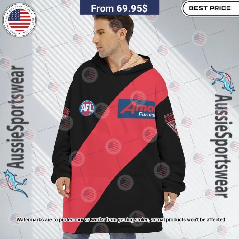 Essendon Bombers 2023 Home Guernsey Custom Hoodie Blanket Stand easy bro