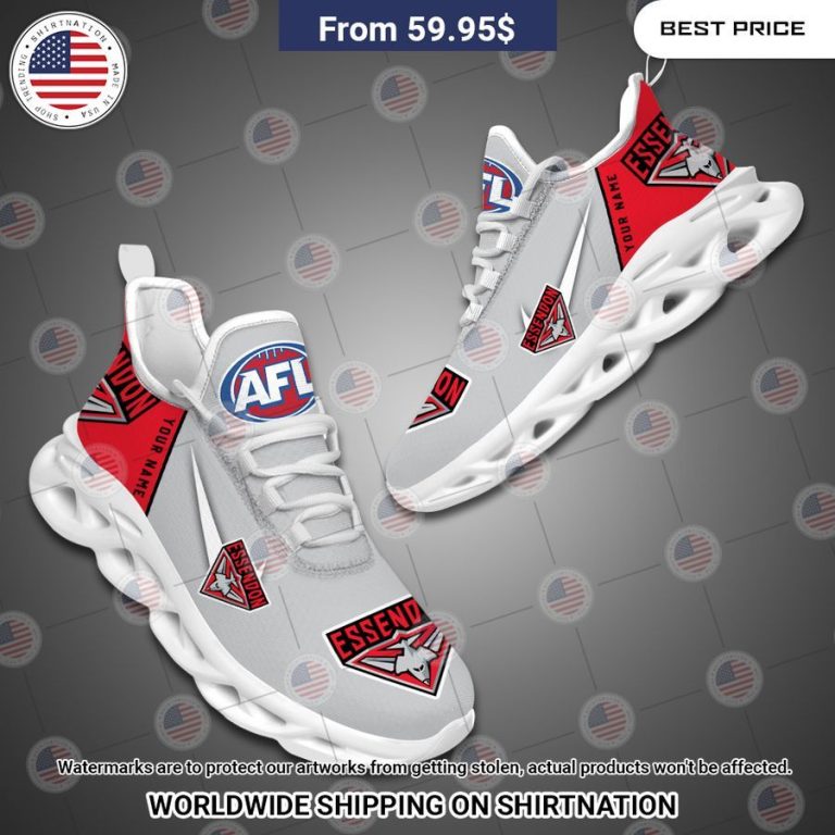 Essendon Bombers Custom Max Soul Shoes Nice place and nice picture