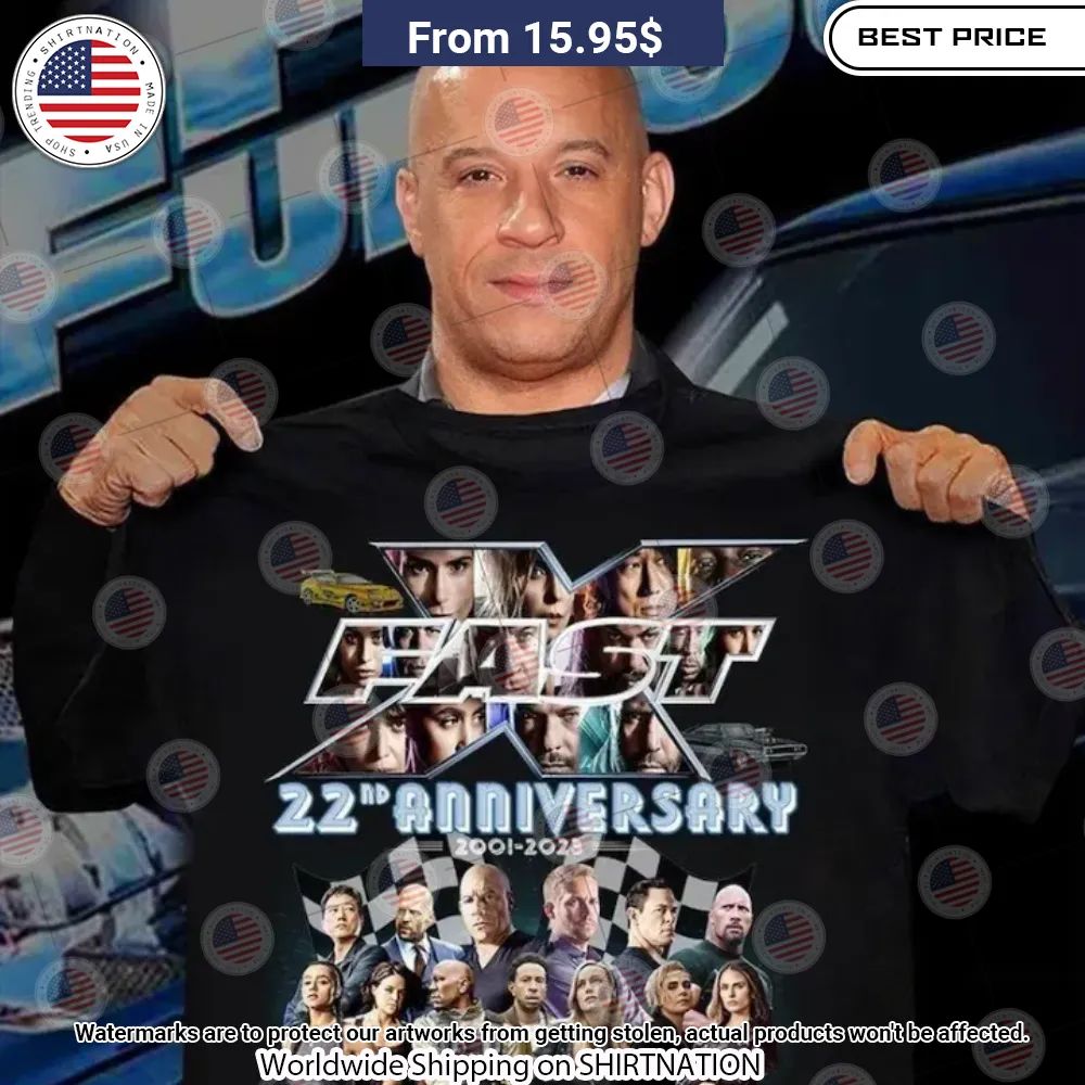 Fast & Furious Vin Diesel Shirt Beauty is power; a smile is its sword.