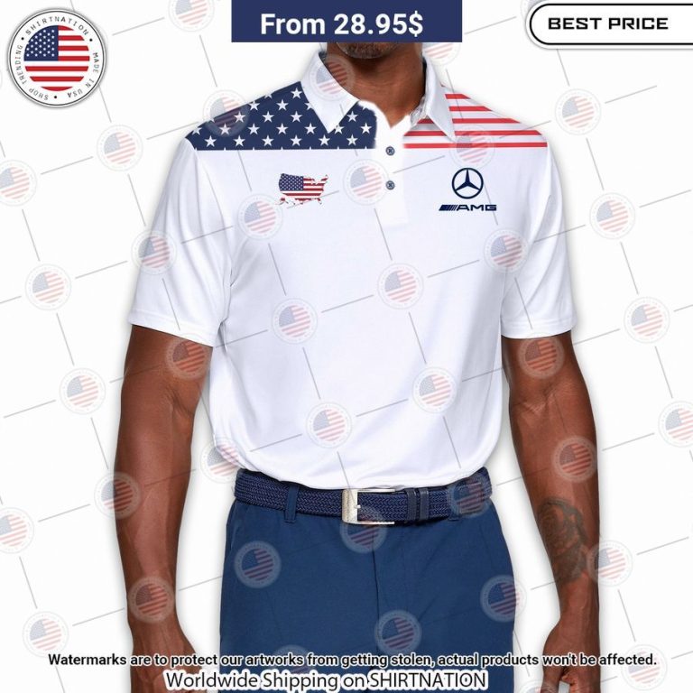 Flag Of The US Amg Polo You look cheerful dear