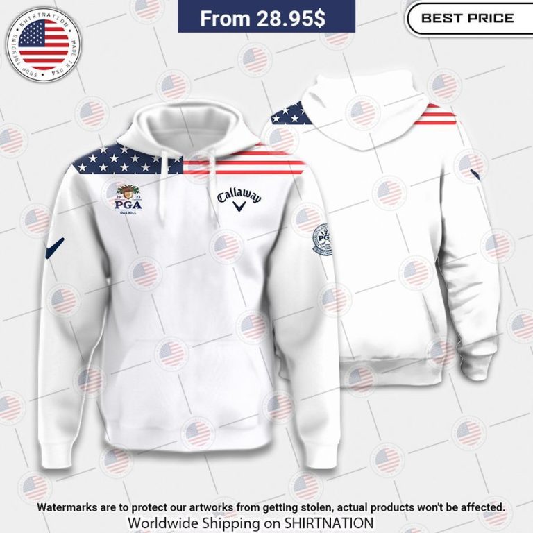 Flag Of The US Pga Callaway Polo Generous look