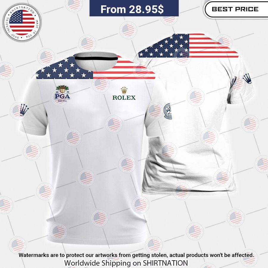 Flag Of The US Pga Rolex Polo Natural and awesome