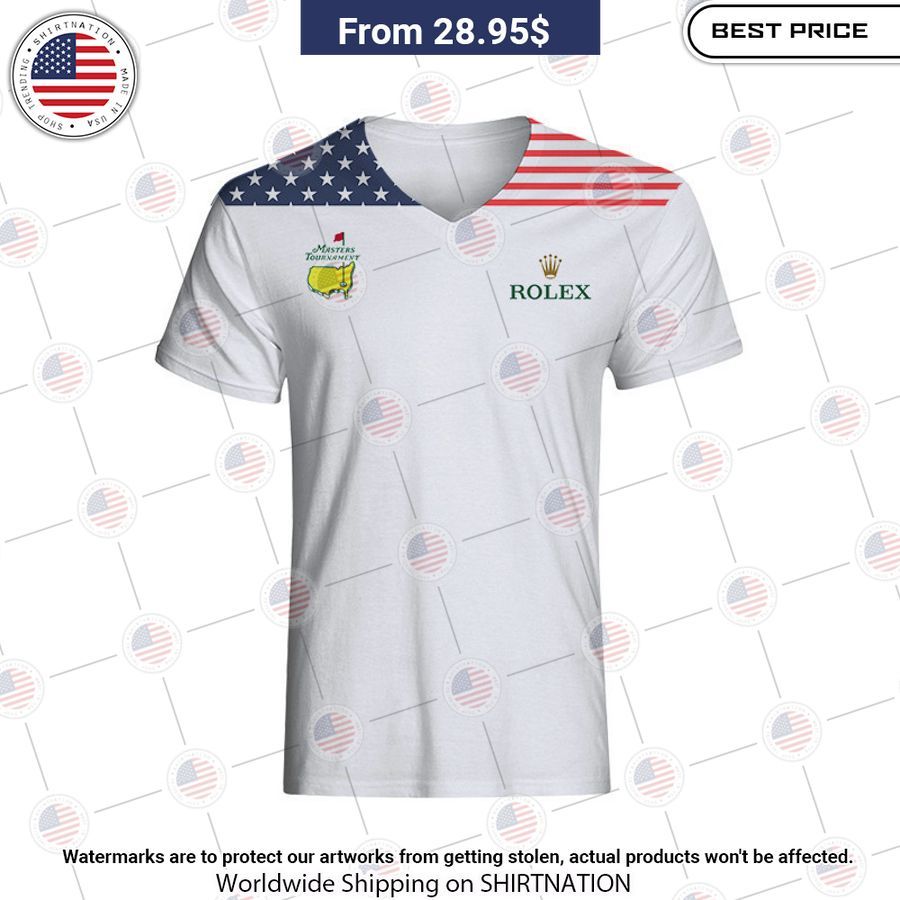 Flag Of The US Rolex Masters Tournament Polo Natural and awesome