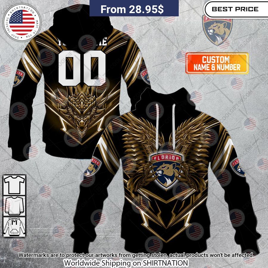 Florida Panthers Dragon Custom Shirt Cool look bro