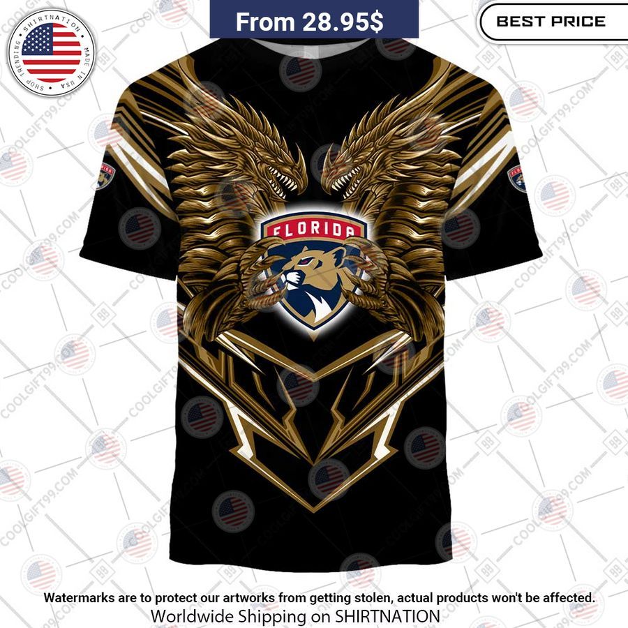 Florida Panthers Dragon Custom Shirt Oh! You make me reminded of college days