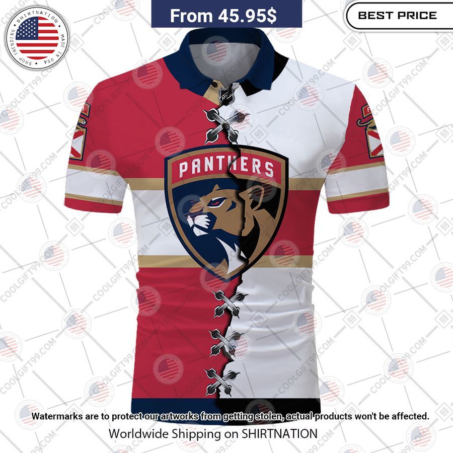 Florida Panthers Mix Jersey Style Custom Polo Rocking picture