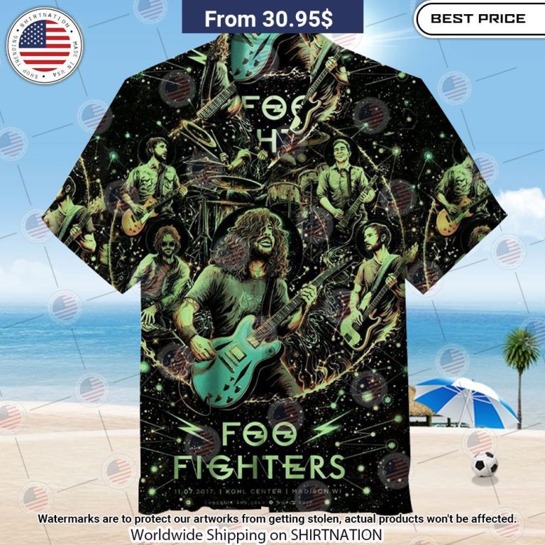 Foo Fighters Universal Hawaiian Shirt You look different and cute