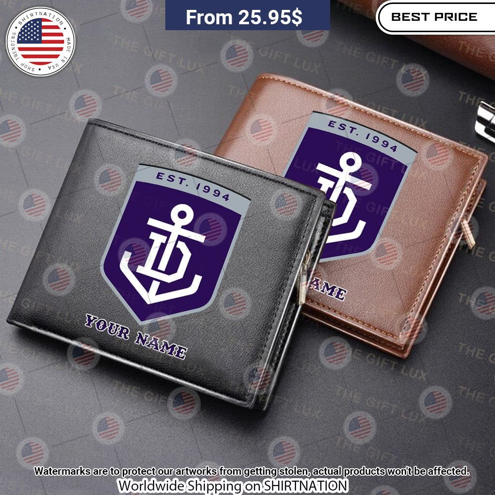 Fremantle Football Club Custom Leather Wallet Best click of yours