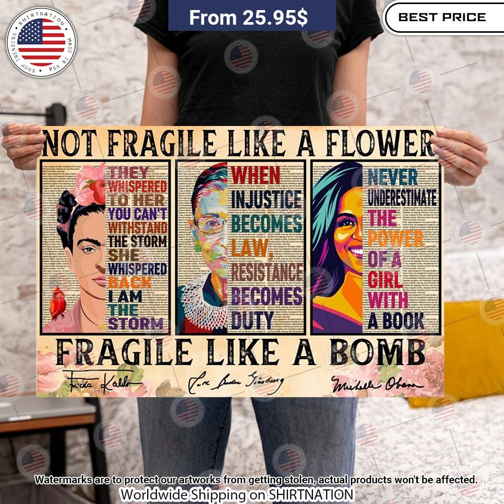 Frida Kahlo Ruth Bader Ginsburg Michelle Obama Poster It is more than cute