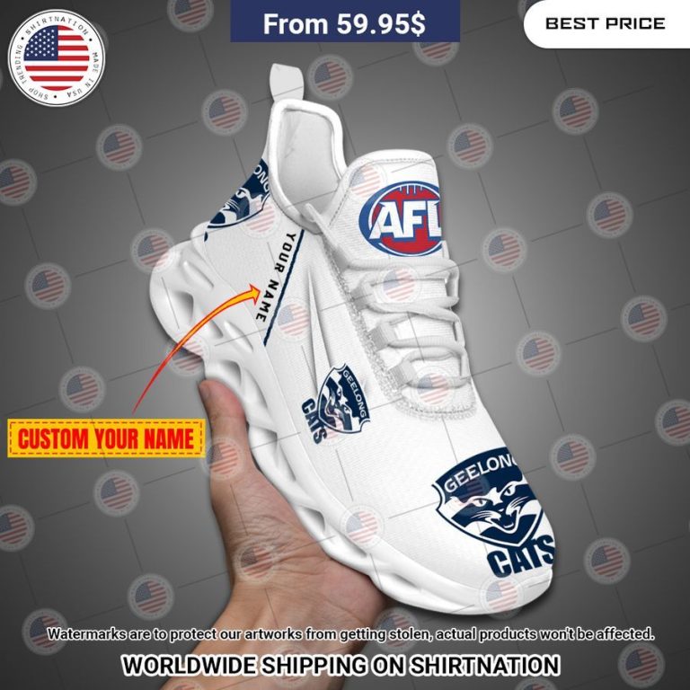 Geelong Cats Custom Max Soul Shoes This is awesome and unique