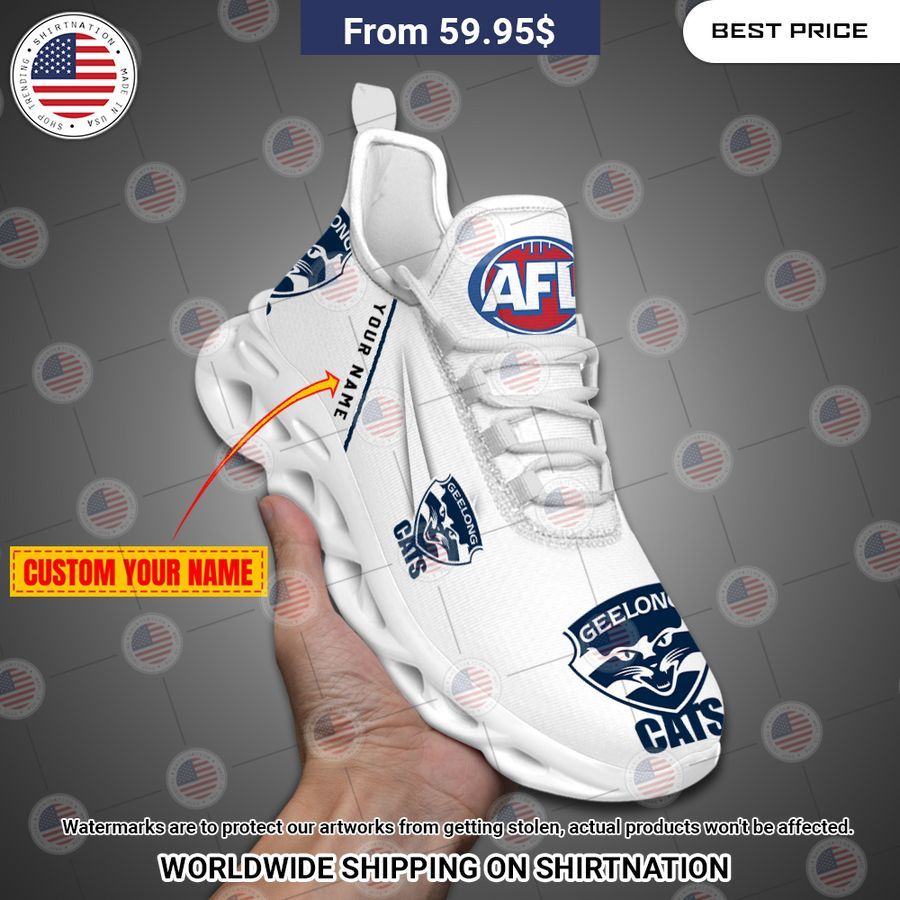 Geelong Cats Custom Max Soul Shoes This is awesome and unique