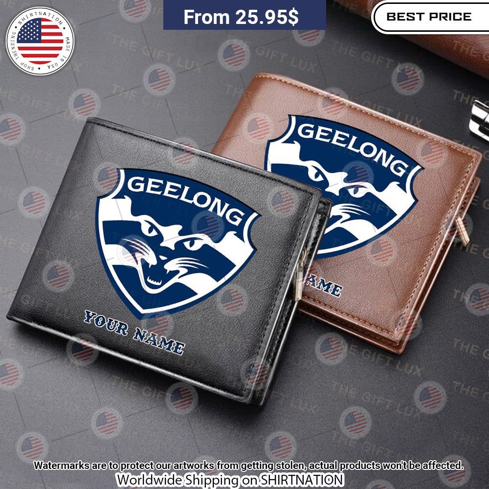 Geelong Football Club Custom Leather Wallet You tried editing this time?