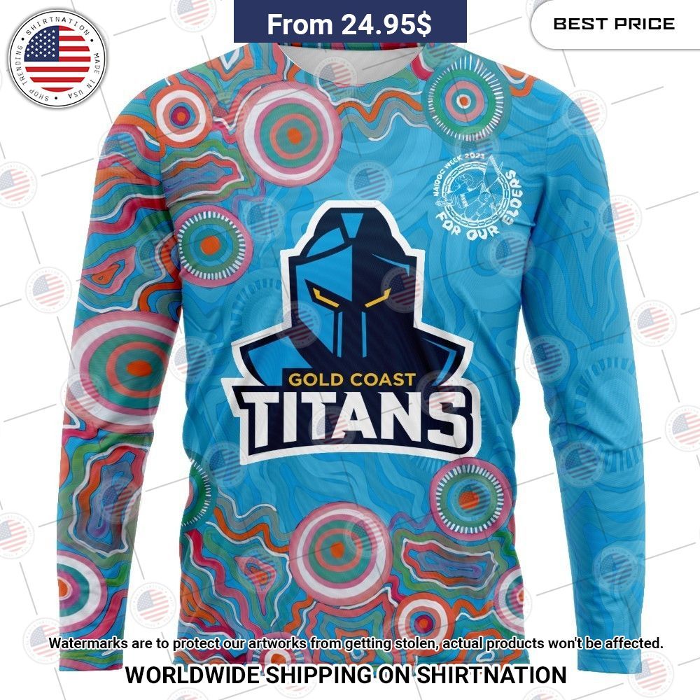 Gold Coast Titans NAIDOC Week 2023 Custom Shirt Generous look