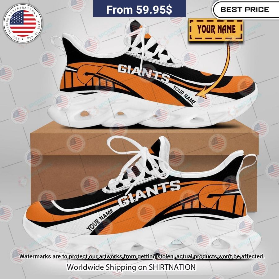 Greater Western Sydney Giants Custom Clunky Max Soul Shoes Good click