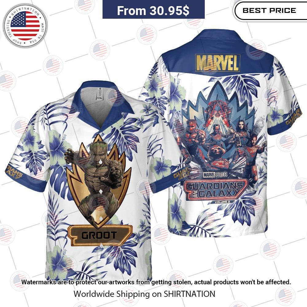 Groot Guardians of the Galaxy 2023 Hawaiian Shirt I like your hairstyle