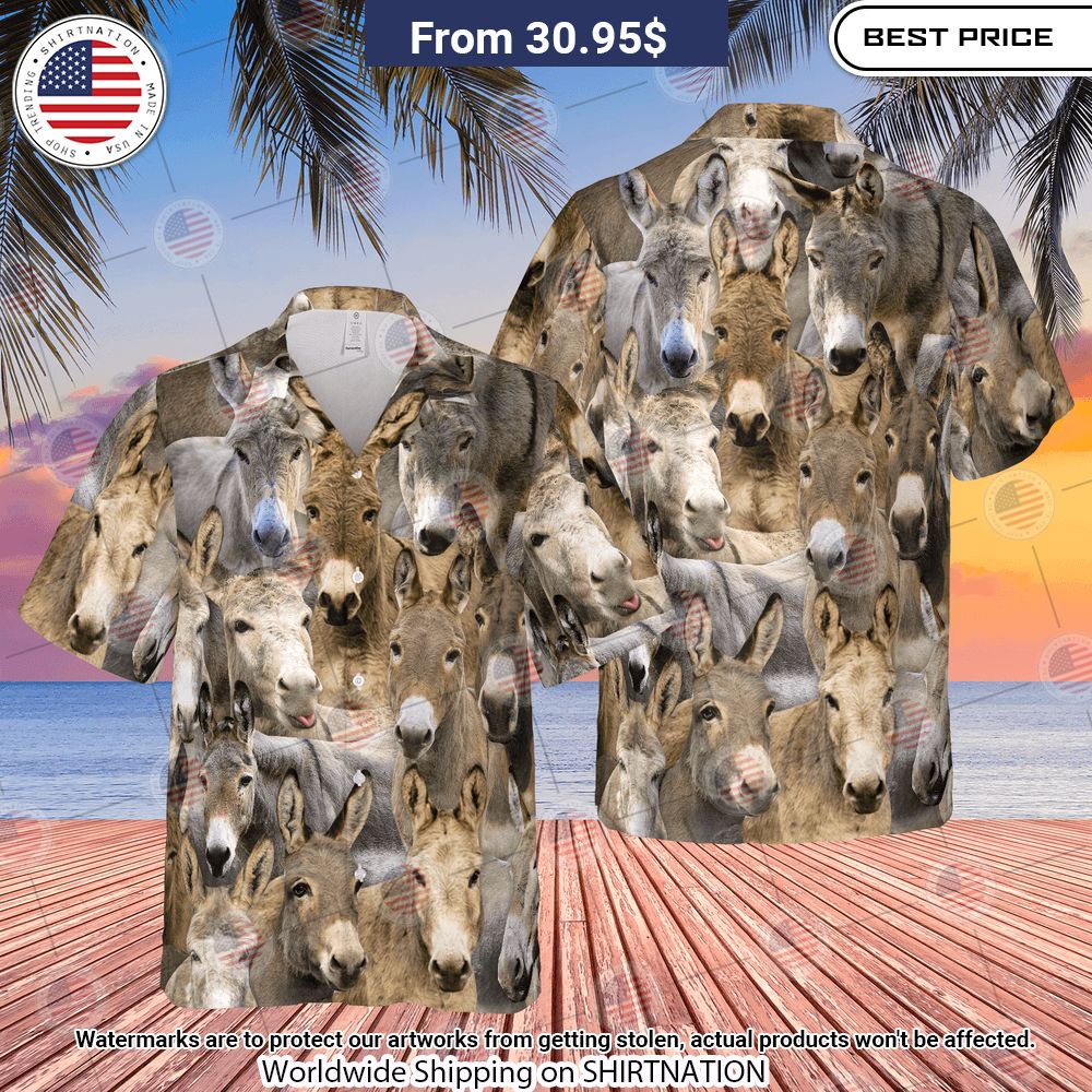 Herd of Donkeys Hawaiian Shirt You tried editing this time?