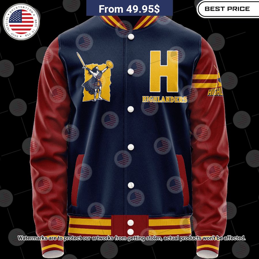 Highlanders Vintage Logo Custom Baseball Jacket You tried editing this time?