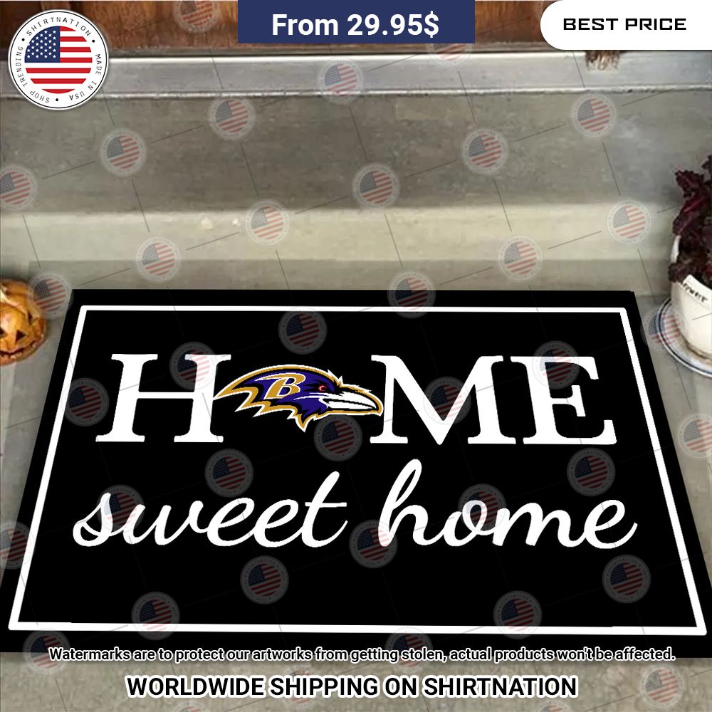 Home Sweet Home Baltimore Ravens Doormat Studious look