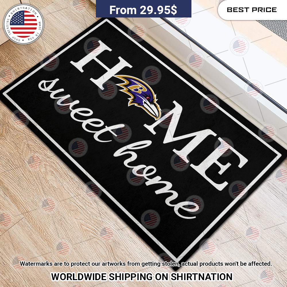Home Sweet Home Baltimore Ravens Doormat Best couple on earth