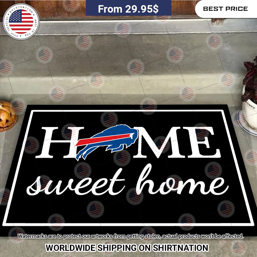 Home Sweet Home Buffalo Bills Doormat Super sober