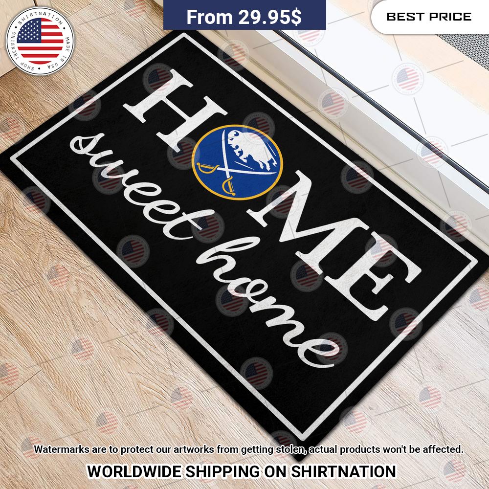 Home Sweet Home Buffalo Sabres Doormat She has grown up know