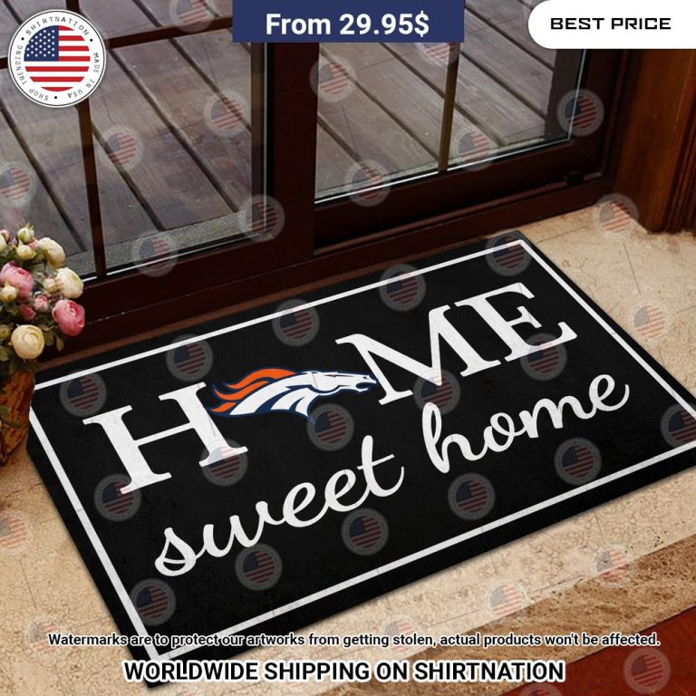 Home Sweet Home Denver Broncos Doormat Is this your new friend?