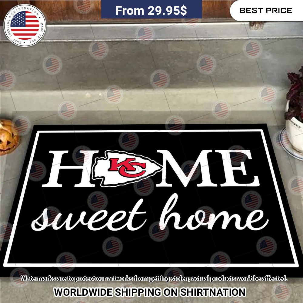 Home Sweet Home Kansas City Chiefs Doormat