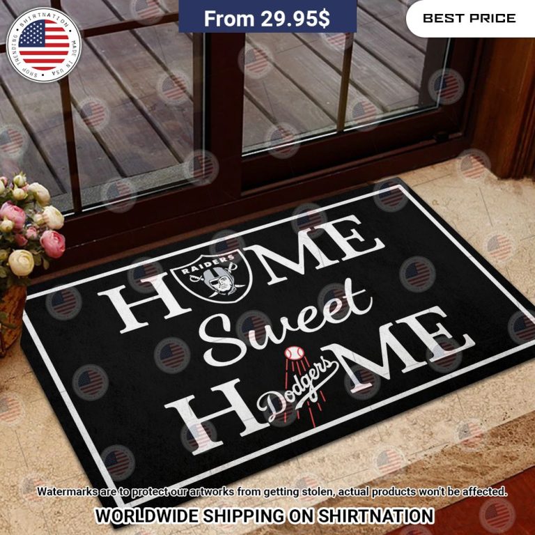 home sweet home las vegas raiders and los angeles dodgers doormat 2 482.jpg