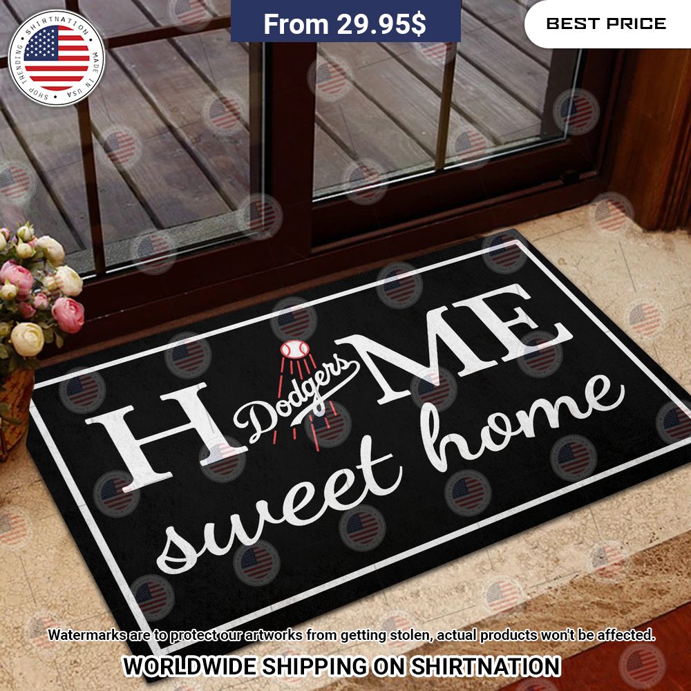 Home Sweet Home Los Angeles Dodgers Doormat Hey! You look amazing dear