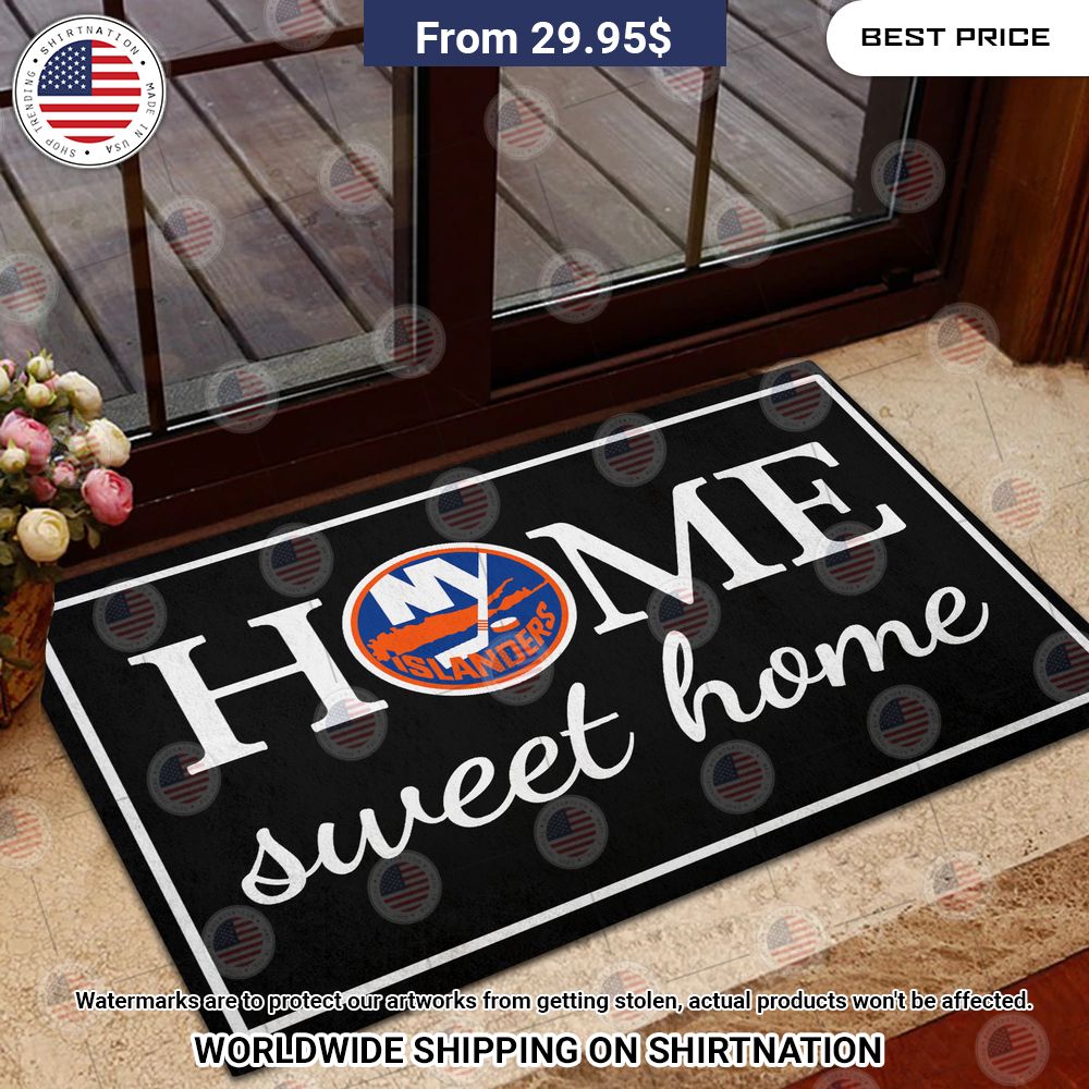 Home Sweet Home New York Islanders Doormat Stand easy bro