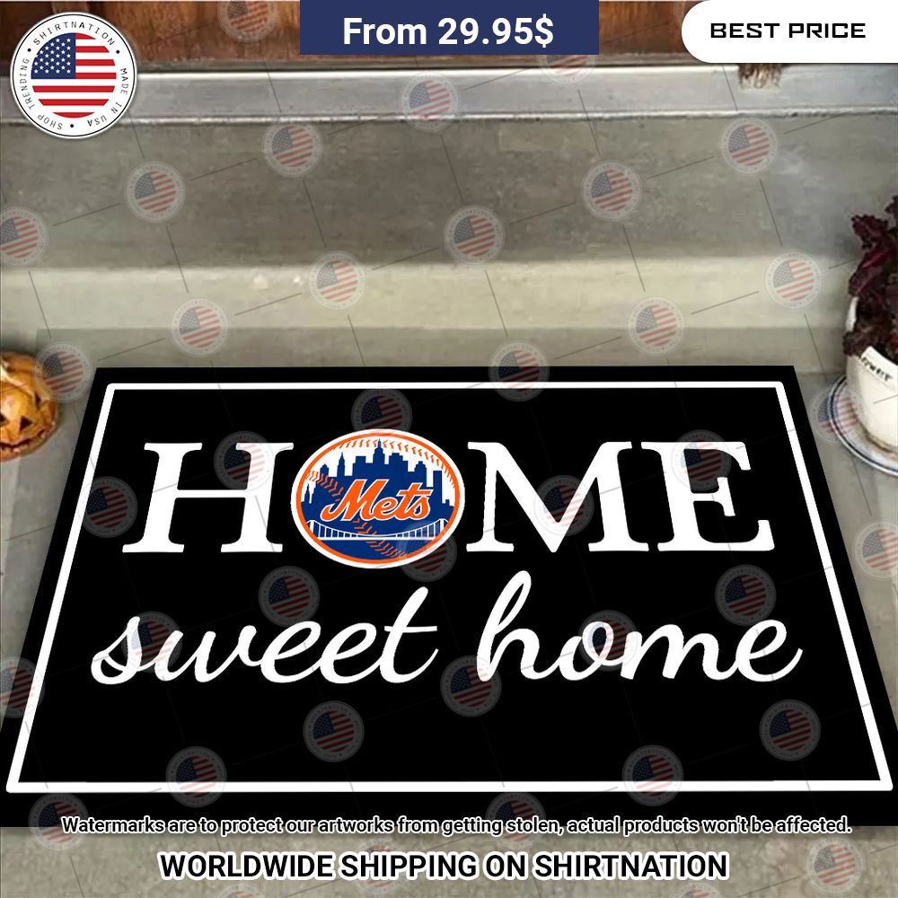 Home Sweet Home New York Mets Doormat