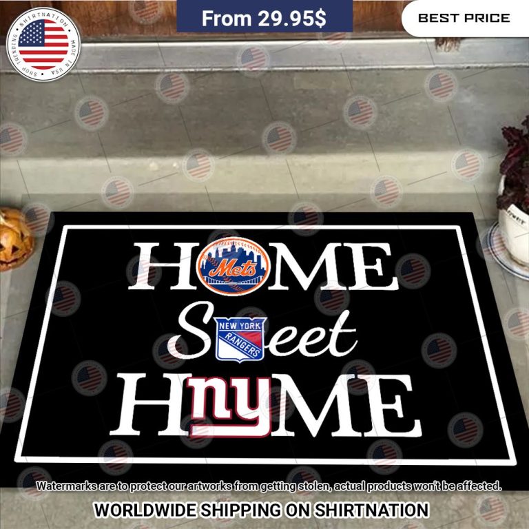 home sweet home new york mets new york rangers and new york giants doormat 3 54.jpg