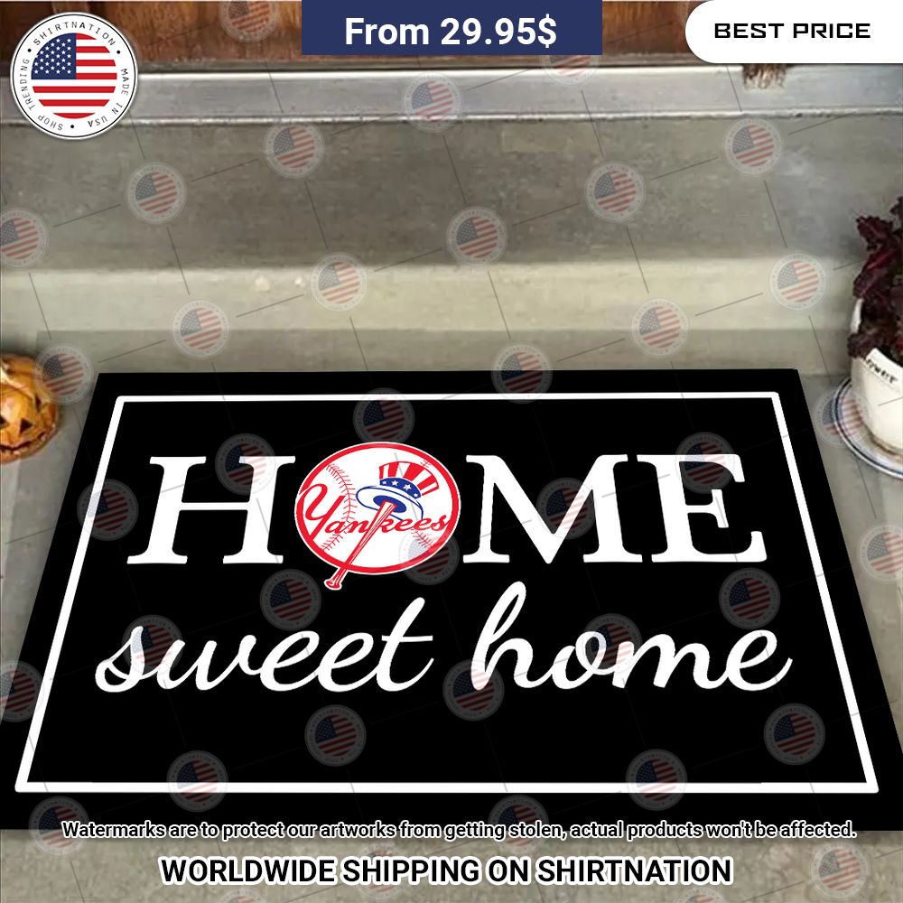 Home Sweet Home New York Yankees Doormat Good click