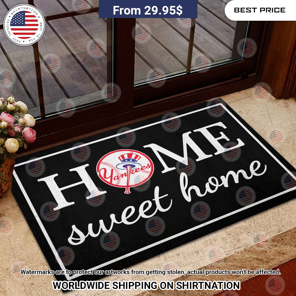 Home Sweet Home New York Yankees Doormat Good one dear