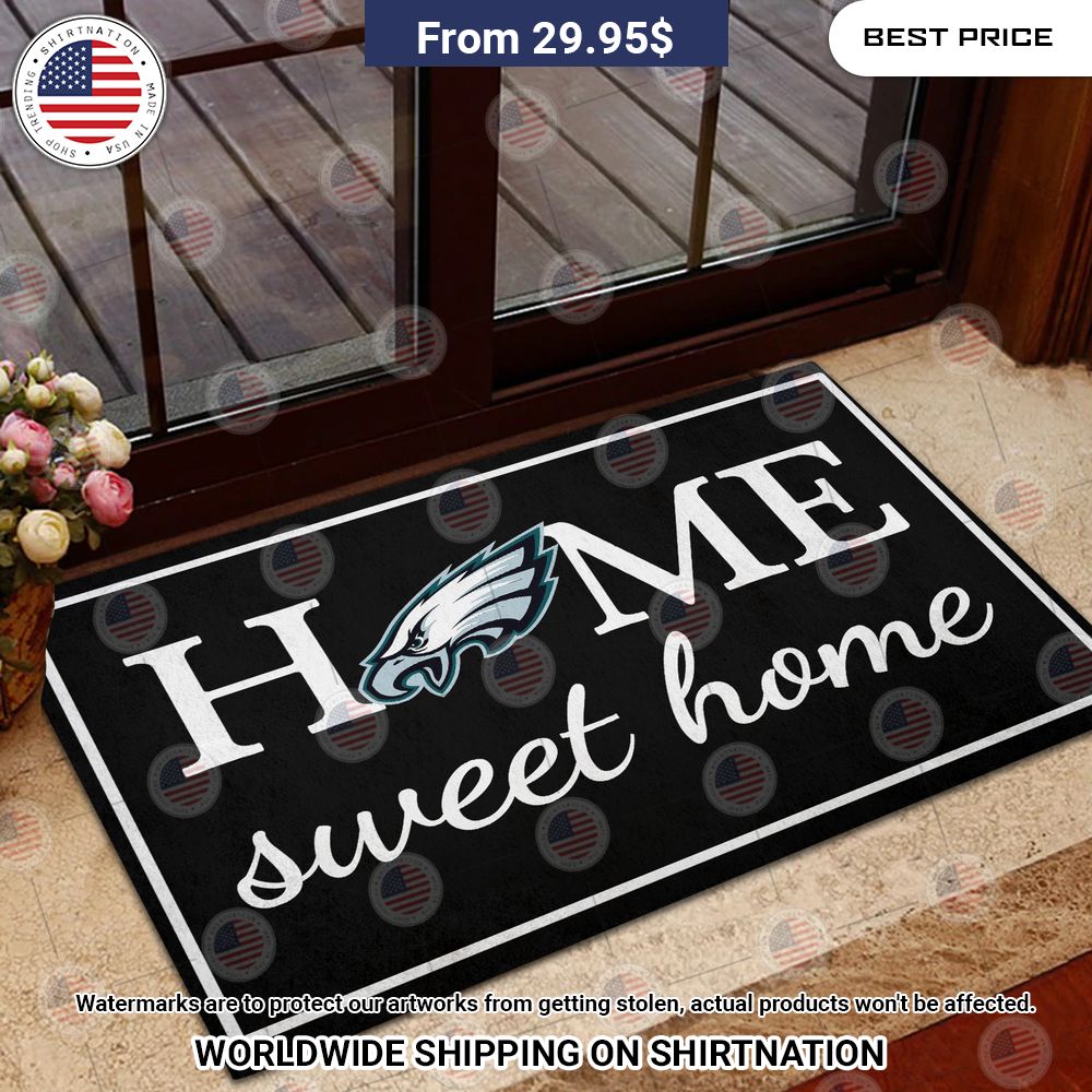 Home Sweet Home Philadelphia Eagles Doormat Lovely smile