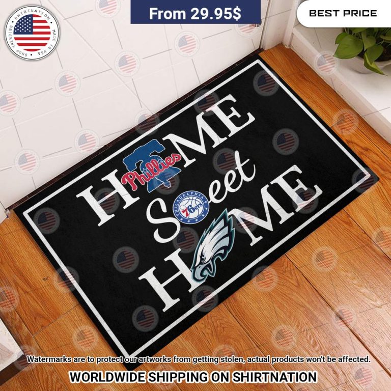 home sweet home philadelphia eagles philadelphia phillies philadelphia 76ers doormat 3 735.jpg